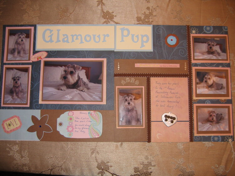 Glamour Pup 2 page spread