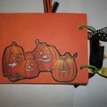 Halloween chipboard Mini Album