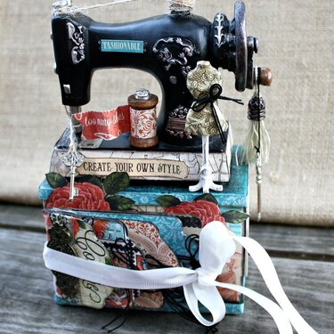 Altered Sewing Machine Graphic 45 Couture