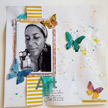 Paint Splatters & Butterflies