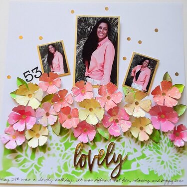 Painted Flowers Layout