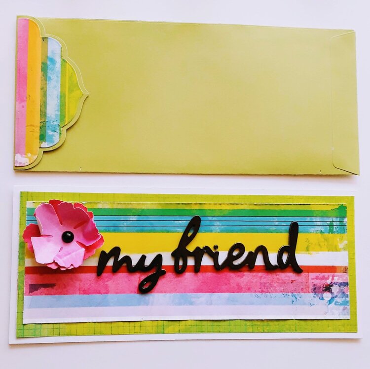 My Friend Card &amp; Envelope
