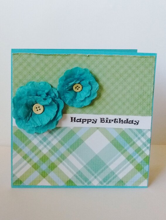 Blue Flower Card