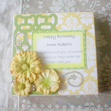 Lemon & Lime Mini Album Card
