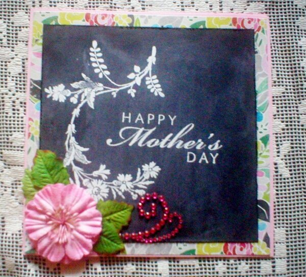 Chalkboard Mom&#039;s Day Cards