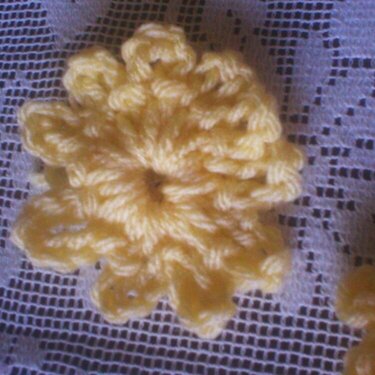 Crochet Flowers & Scarf