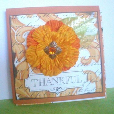 Thanksgiving Mini Album Card