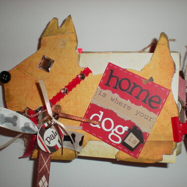 Chipboard and Paper Bag Dog Album