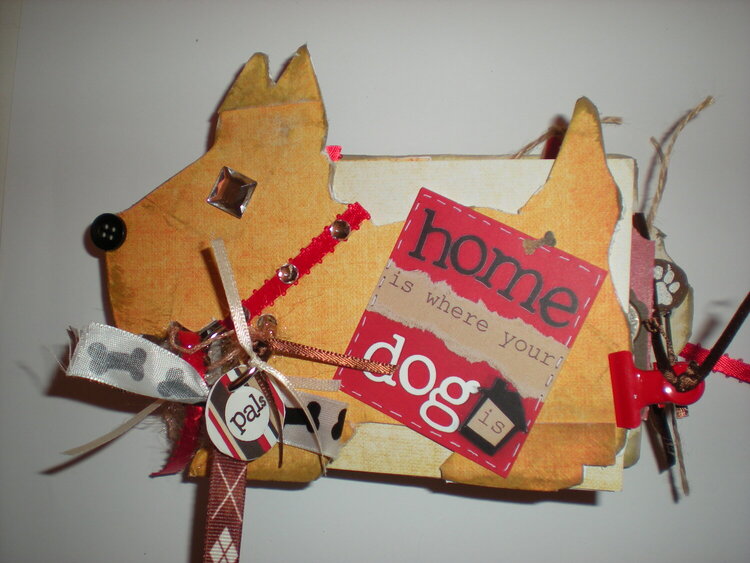Chipboard and Paper Bag Dog Album