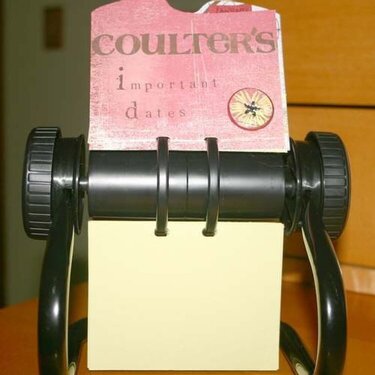 Altered rolodex