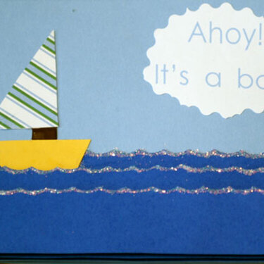 Ahoy, It&#039;s a Boy card