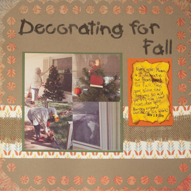 Decorating for Fall