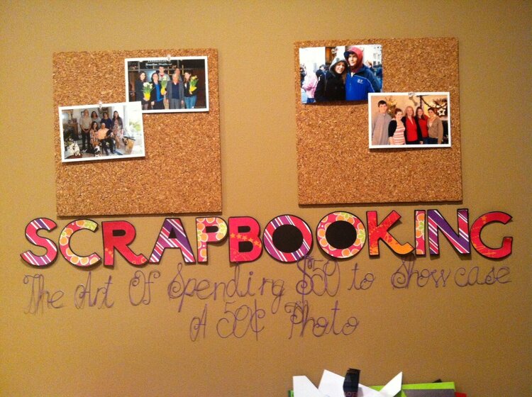 Scrapbooking: The Art of spending $50 to showcase a 50cent photo