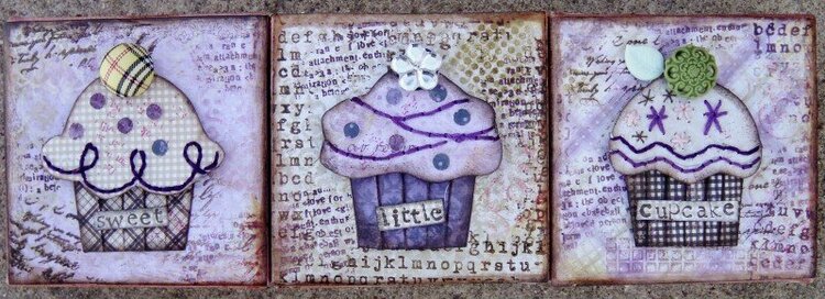 Sweet Little Cupcake canvas