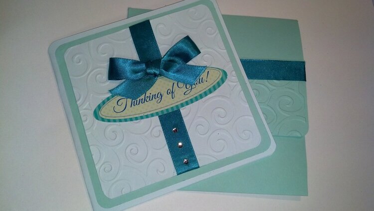 Thinking of you in teal