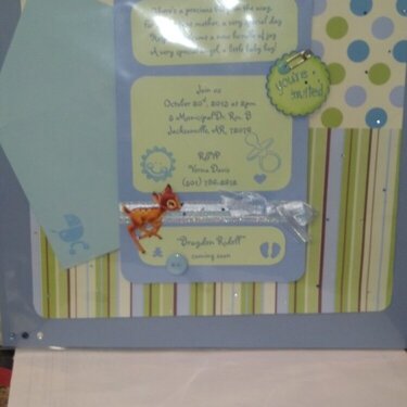 Her 1st scrapbook page