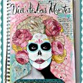 Day of the Dead Art Journal page