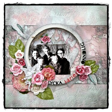 Happiness love forever &quot;Scraps of Elegance - January kit&quot;