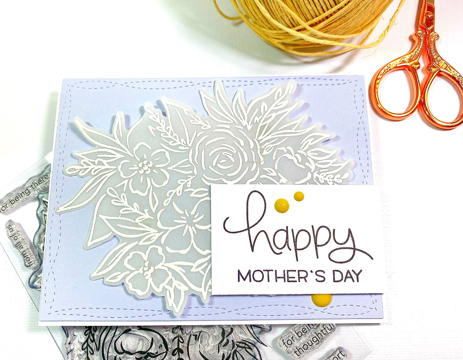 Heat Embossing on VellumMother's Day Project Idea