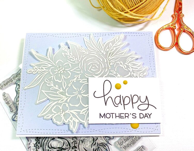 Heat Embossing on Vellum--Mother&#039;s Day