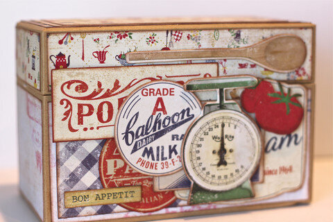 Recipe Box featuring Country Kitchen from Farmhouse Paper Company