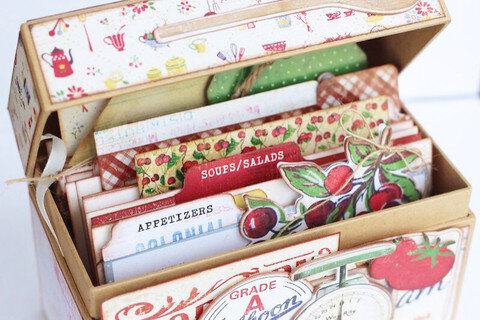 Recipe Box featuring Country Kitchen from Farmhouse Paper Company