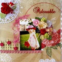 Adorable ~ my entry in Lindy's Stamp Gang July 2014 Color Challenge