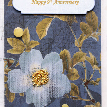 *49 and Market* Anniversary card for daughter & husband