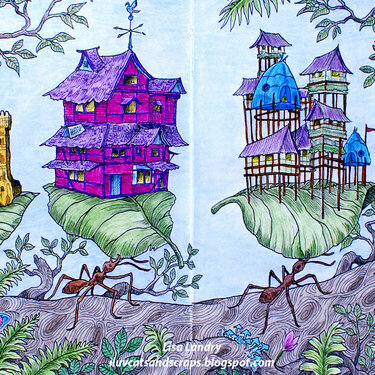 Leafy Ant Village - Kerby Rosanes Coloring Book