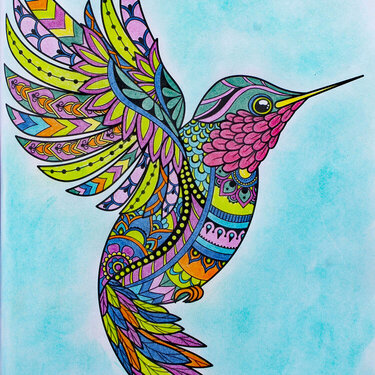 Mandala Style Hummingbird