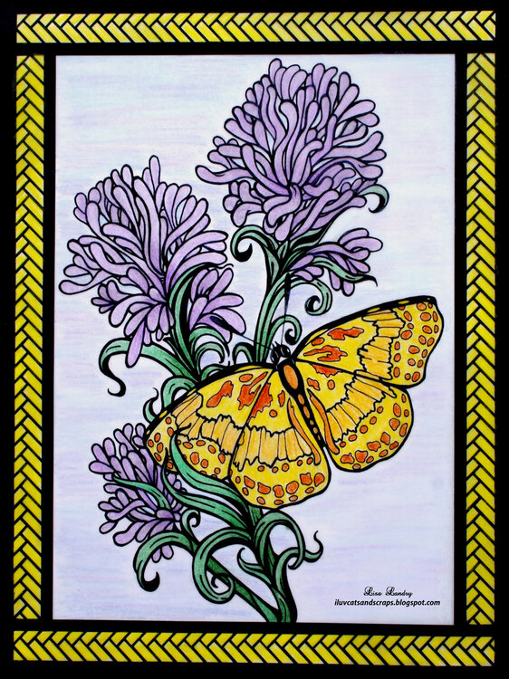 Stained Glass - Butterfly 12