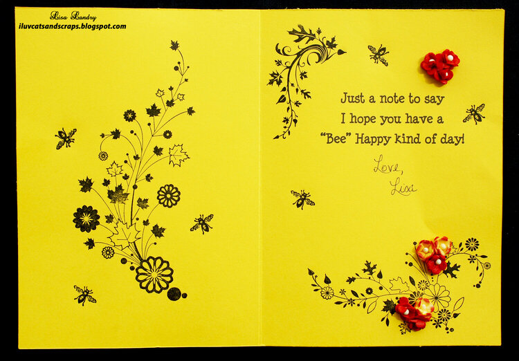 Vicki&#039;s Card - &quot;Bee&quot; Happy kind of day