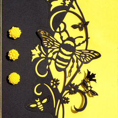 Vicki's Card - "Bee" Happy kind of day