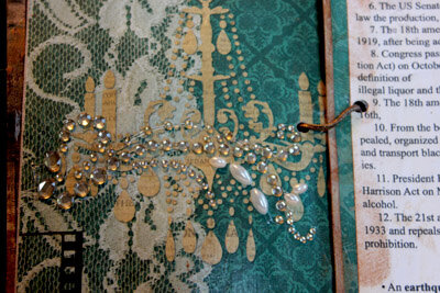 Closeup of bling on page 4