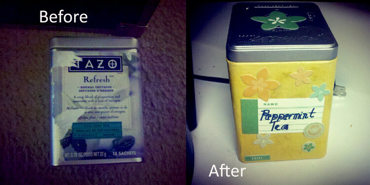 Tea Box Before and After