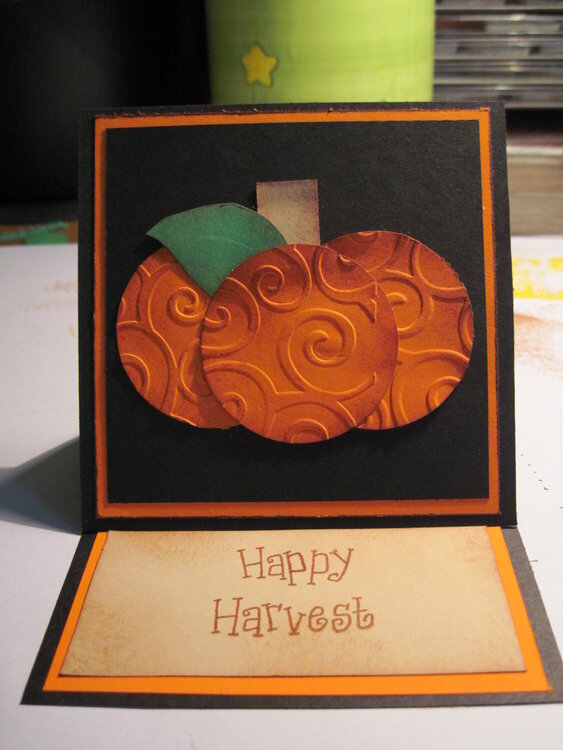 Fall Happy Harvest card