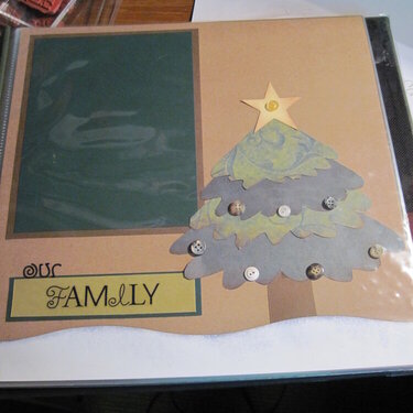 My family Christmas layout for Christmas album