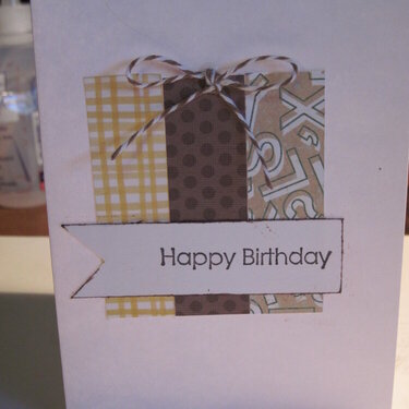 Happy Birthday card inspired by pinterest