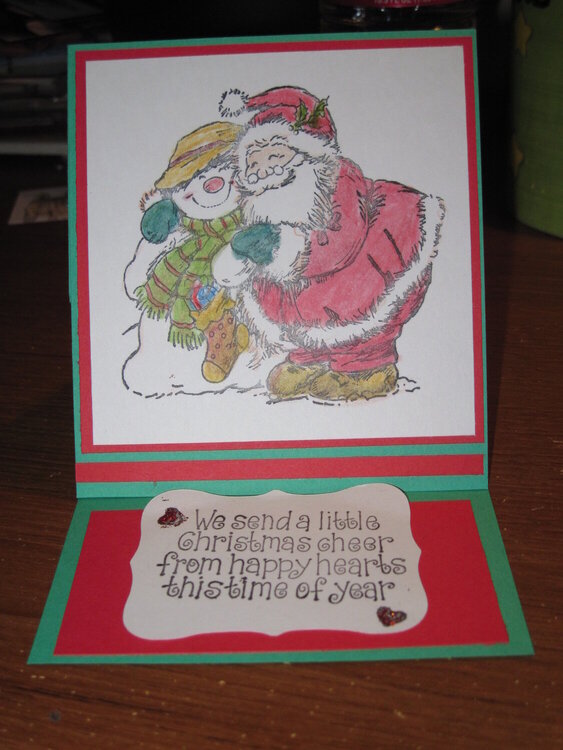 Traditional Christmas card