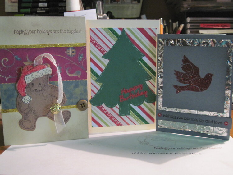 3 christmas cards for virtual swap