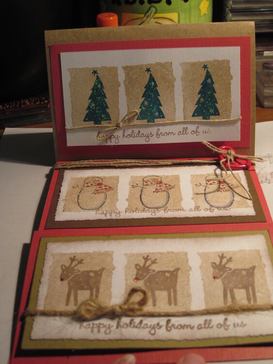 Set of Christmas Cards for Virtual Christmas card swap