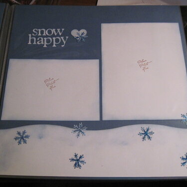 Snow happy page 2 layout