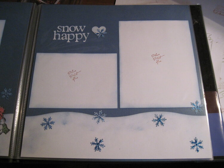Snow happy page 2 layout