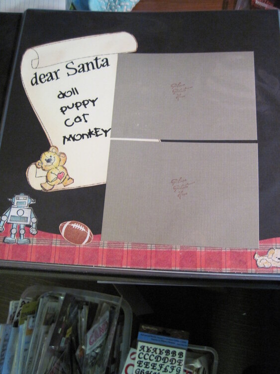 letter to Santa layout