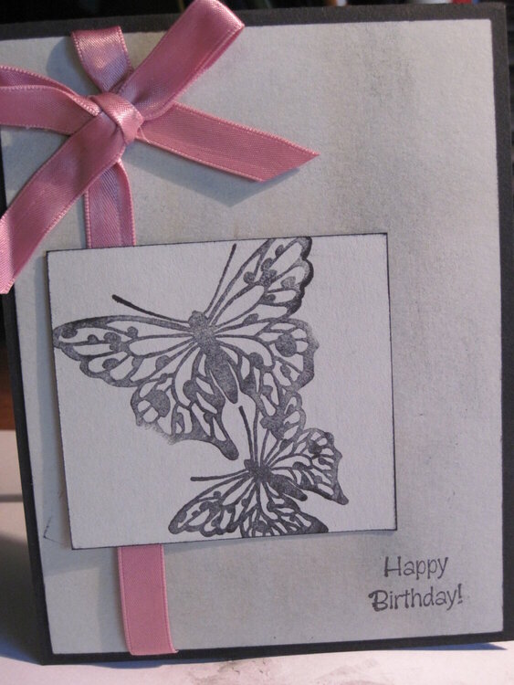 Birthday card inspired by Pinterest