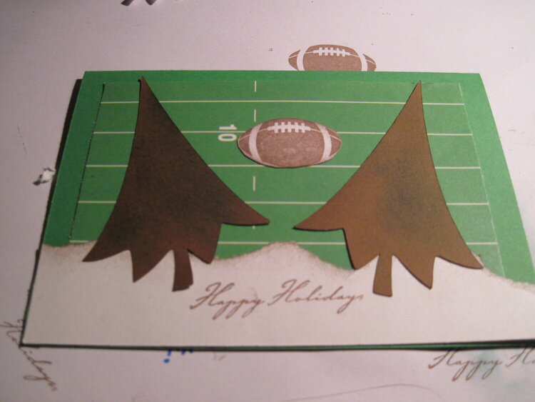 Christmas card that my nephew designed and I helped him make.