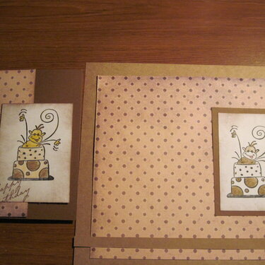 Birthday card and layout.