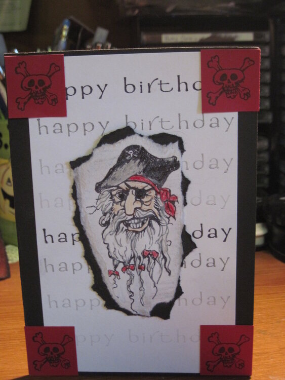 Pirate Birthday Card