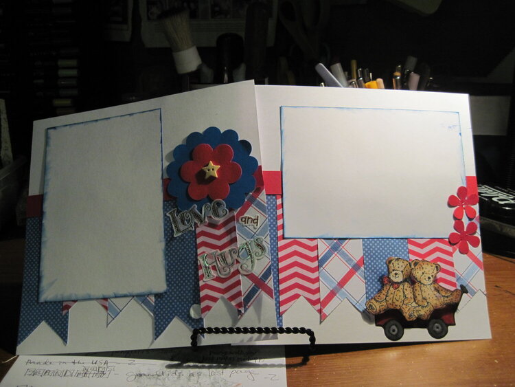 patriotic layout for baby