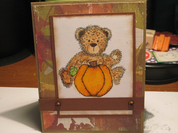 fall Card for October Card Challenge (color)